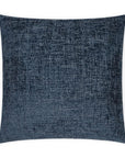 Norse Indigo Solid Textured Navy Large Throw Pillow With Insert - Uptown Sebastian