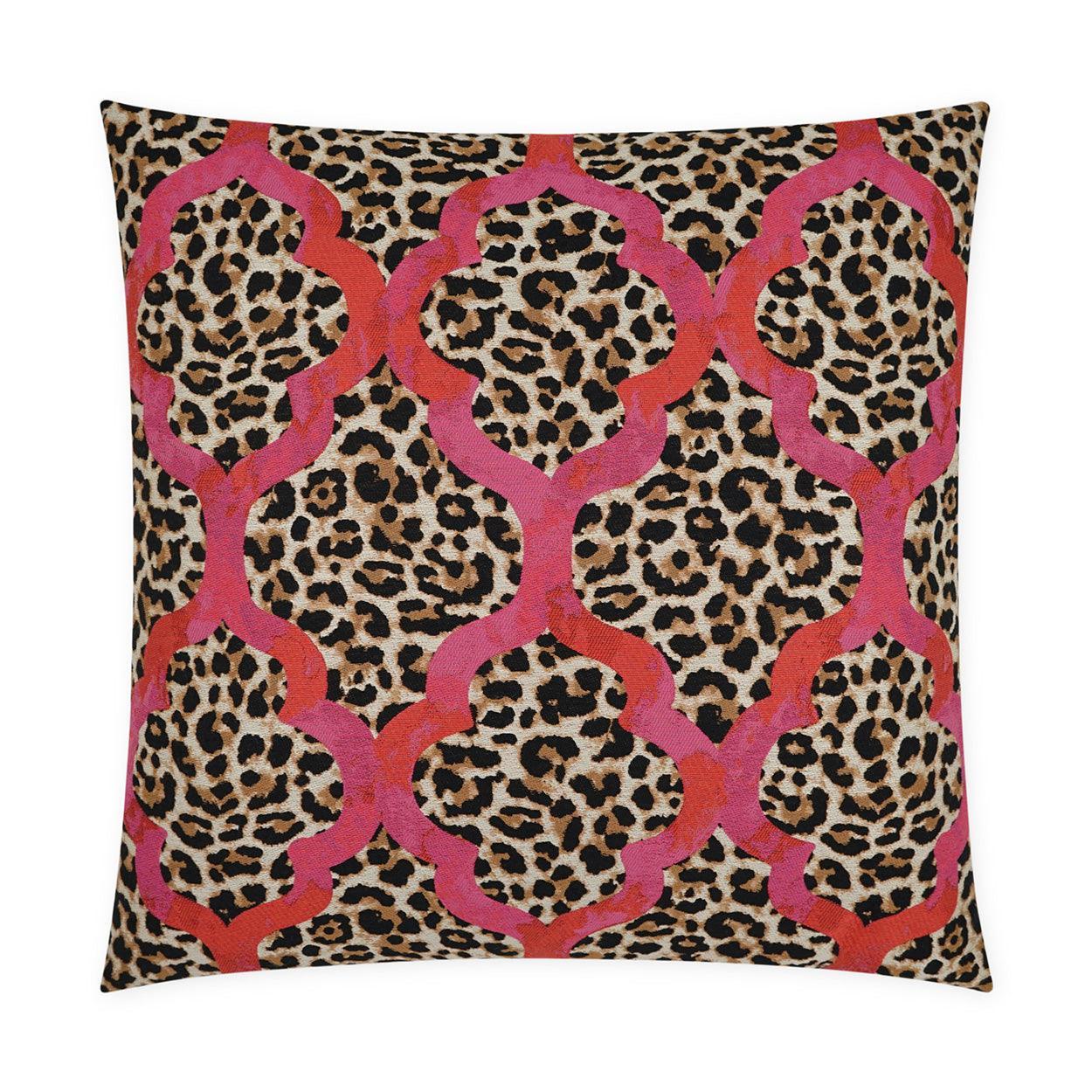 Obsessed Animal Fuchsia Large Throw Pillow With Insert - Uptown Sebastian