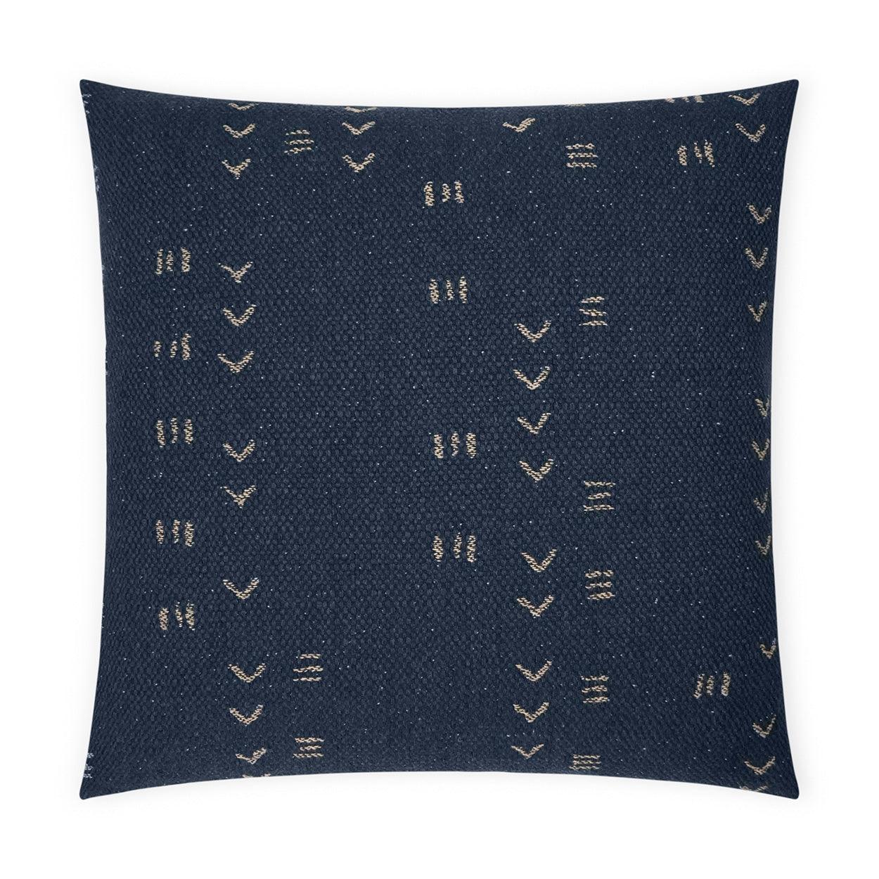 Ollie Navy Global Navy Large Throw Pillow With Insert - Uptown Sebastian