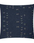 Ollie Navy Global Navy Large Throw Pillow With Insert - Uptown Sebastian