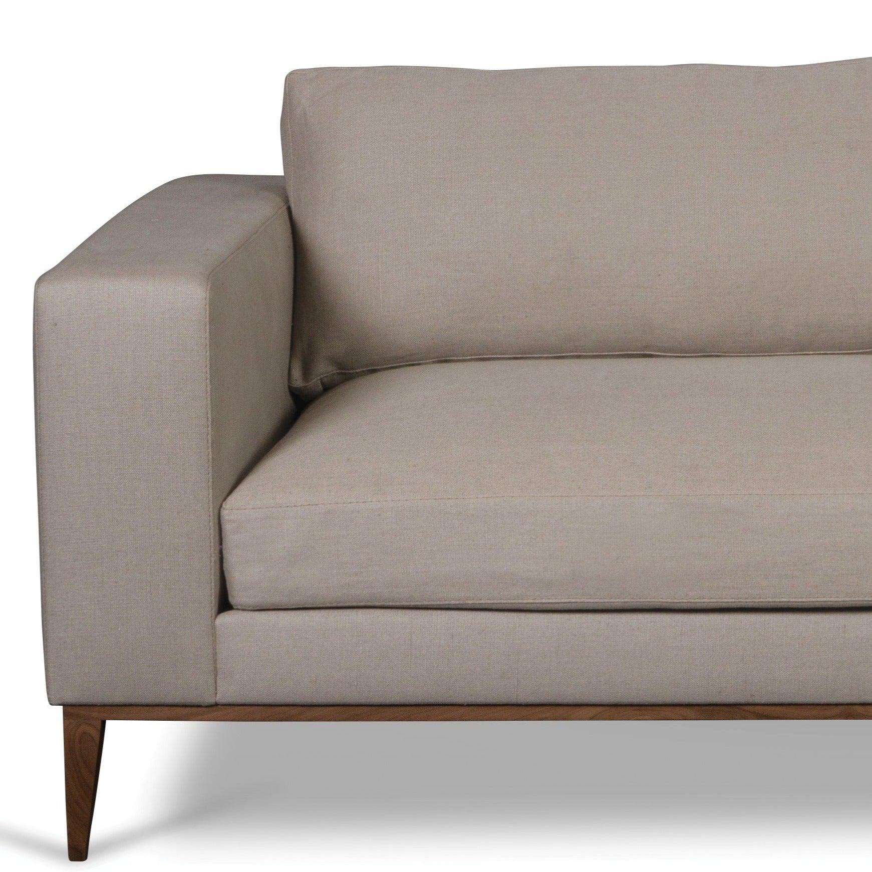 Orson Classic and Sustainable Custom Leather Couch - Uptown Sebastian