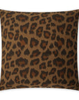 Panthera Toffee Animal Brown Large Throw Pillow With Insert - Uptown Sebastian
