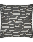 Pencil Pups Animal Novelty Grey Large Throw Pillow With Insert - Uptown Sebastian