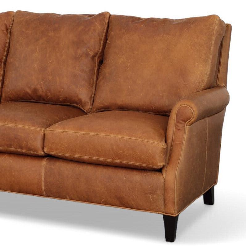Pioneer Perfection - Frontier Chic Custom Leather Couch - Uptown Sebastian
