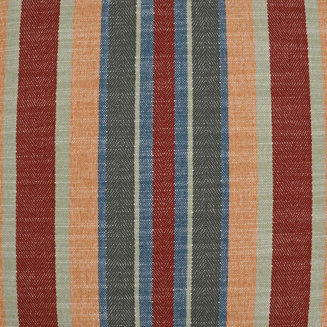 Ponce Lodge Western Chic Stripes Red Large Throw Pillow With Insert - Uptown Sebastian