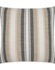 Ponce Western Chic Stripes Tan Taupe Large Throw Pillow With Insert - Uptown Sebastian