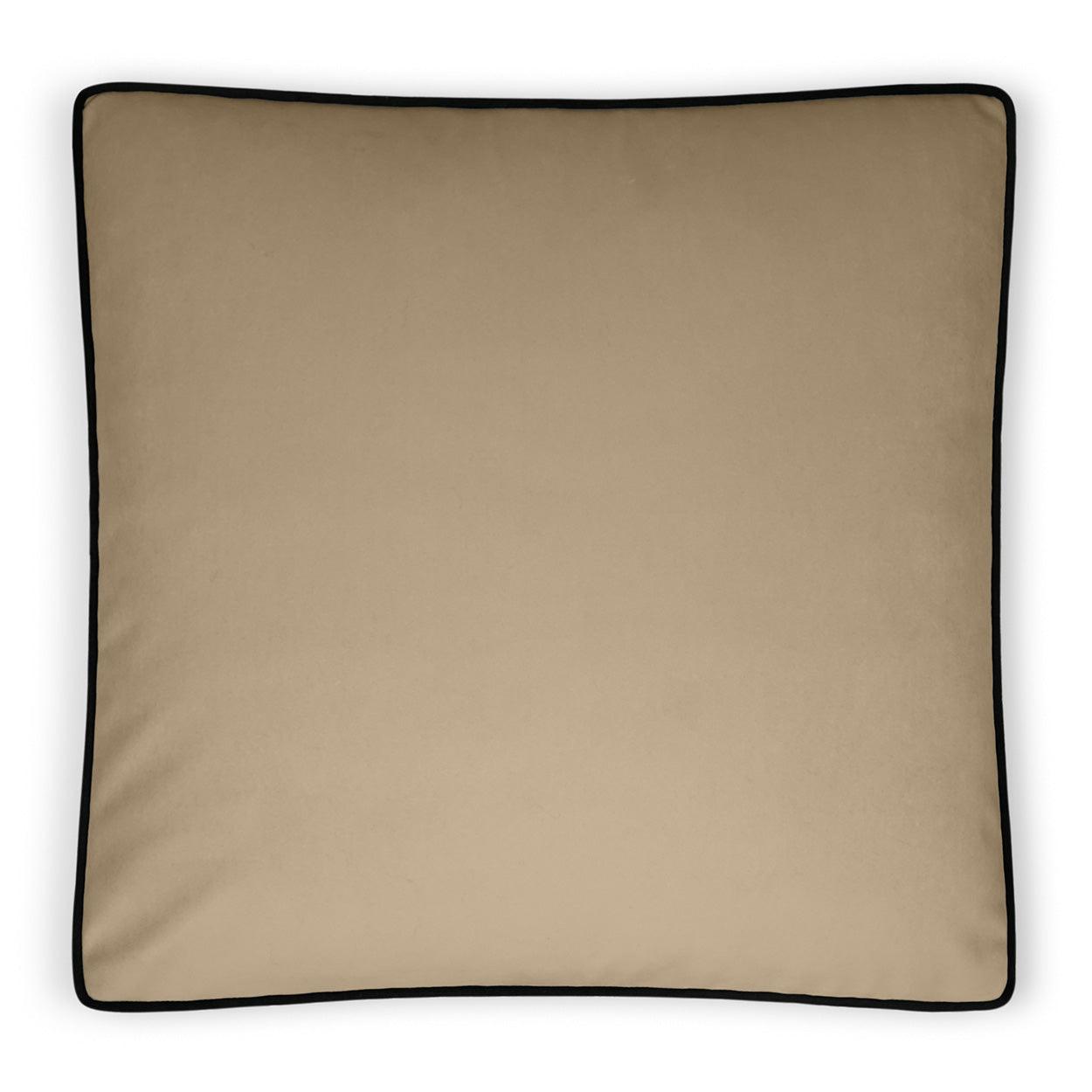 Posh Box Latte Solid Tan Taupe Large Throw Pillow With Insert - Uptown Sebastian