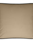 Posh Box Latte Solid Tan Taupe Large Throw Pillow With Insert - Uptown Sebastian
