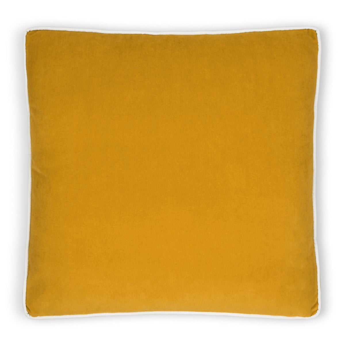 D.V. Kap Posh Box Mustard Solid Yellow Large Throw Pillow With Insert