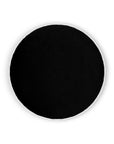 Posh Circle Black Solid Black Large Throw Pillow With Insert - Uptown Sebastian