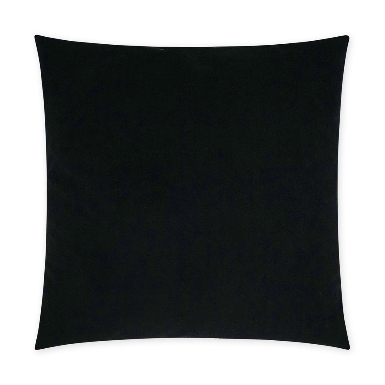 Posh Duo Black Solid Black Large Throw Pillow With Insert - Uptown Sebastian