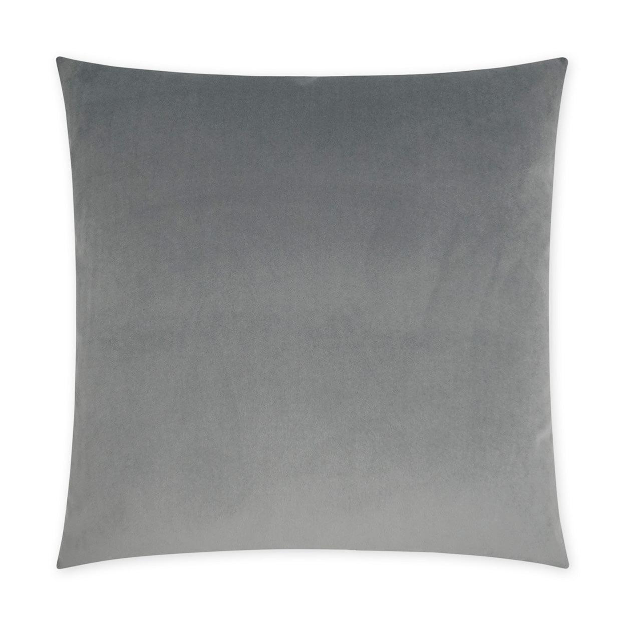 Posh Duo Grey Solid Transitional Grey Large Throw Pillow With Insert - Uptown Sebastian