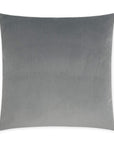 Posh Duo Grey Solid Transitional Grey Large Throw Pillow With Insert - Uptown Sebastian