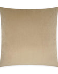 Posh Duo Latte Solid Tan Taupe Large Throw Pillow With Insert - Uptown Sebastian