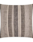 Prologue Onyx Global Stripes Grey Large Throw Pillow With Insert - Uptown Sebastian