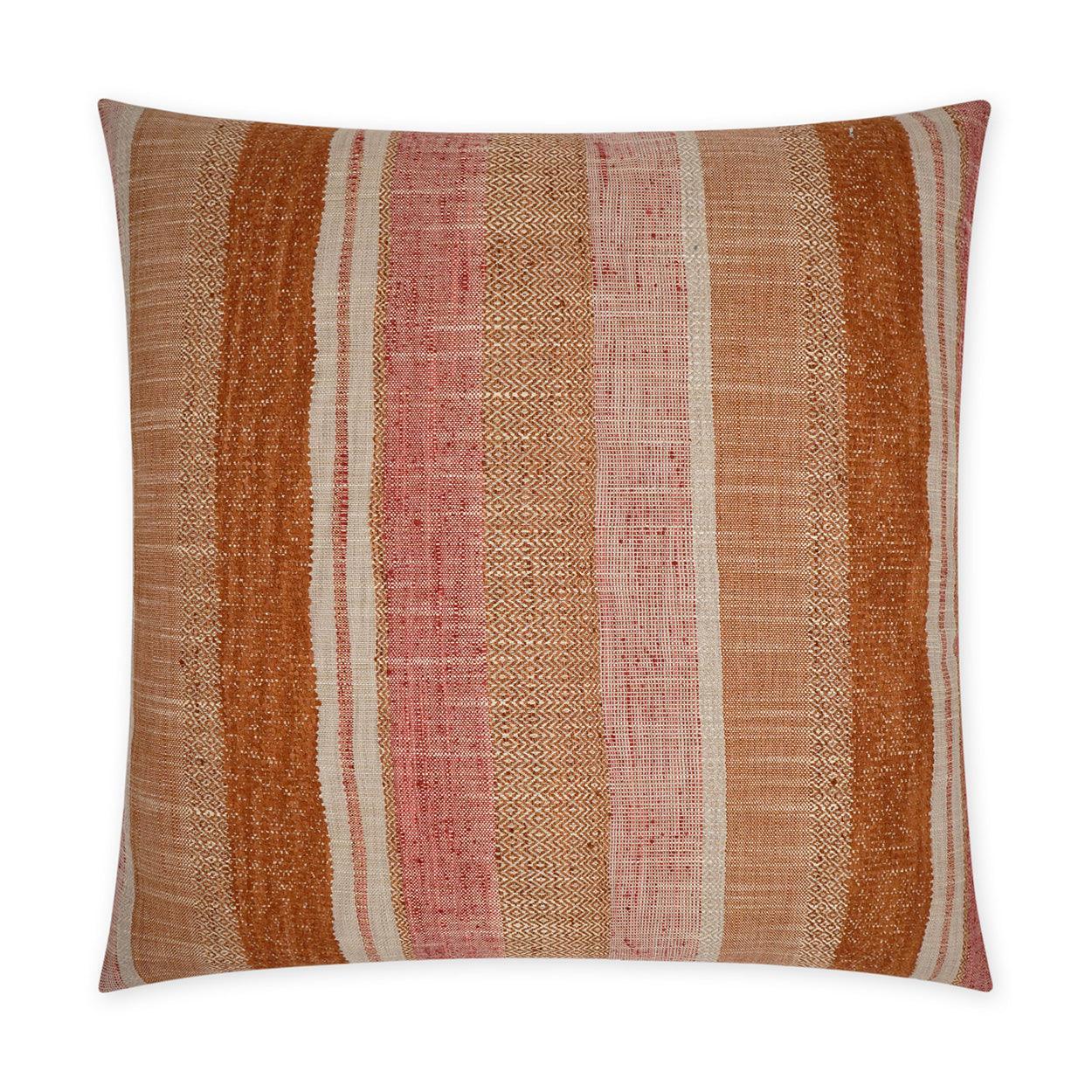 Prologue Terracotta Global Orange Large Throw Pillow With Insert - Uptown Sebastian