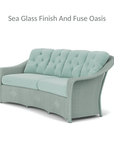 Reflections Crescent Sofa All Weather Wicker Sunbrella Cushions - Uptown Sebastian
