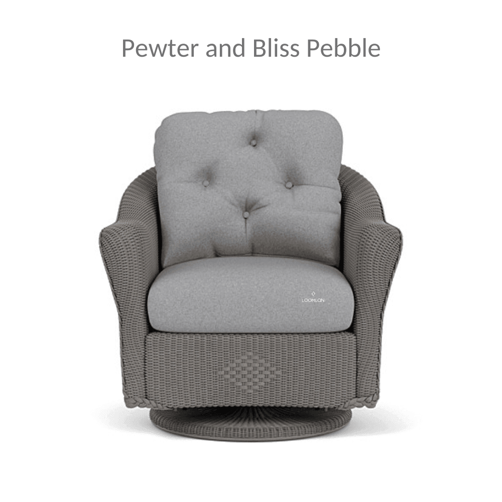 Reflections Swivel Rocker lounge Chair With Sunbrella Cushions - Uptown Sebastian