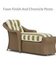 Reflections Wicker Day Chaise Lounge With Sunbrella Cushions - Uptown Sebastian