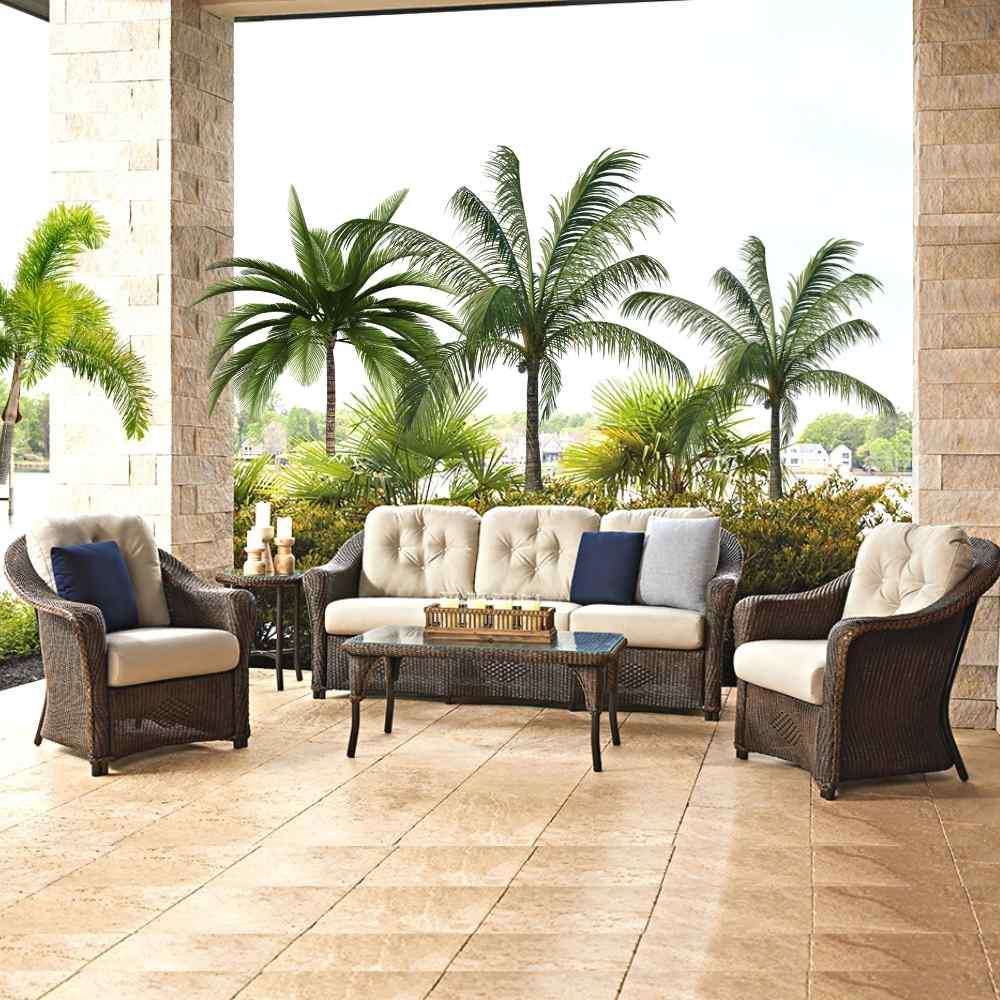 Reflections Wicker Lounge Chair With Sunbrella Cushions Lloyd Flanders - Uptown Sebastian