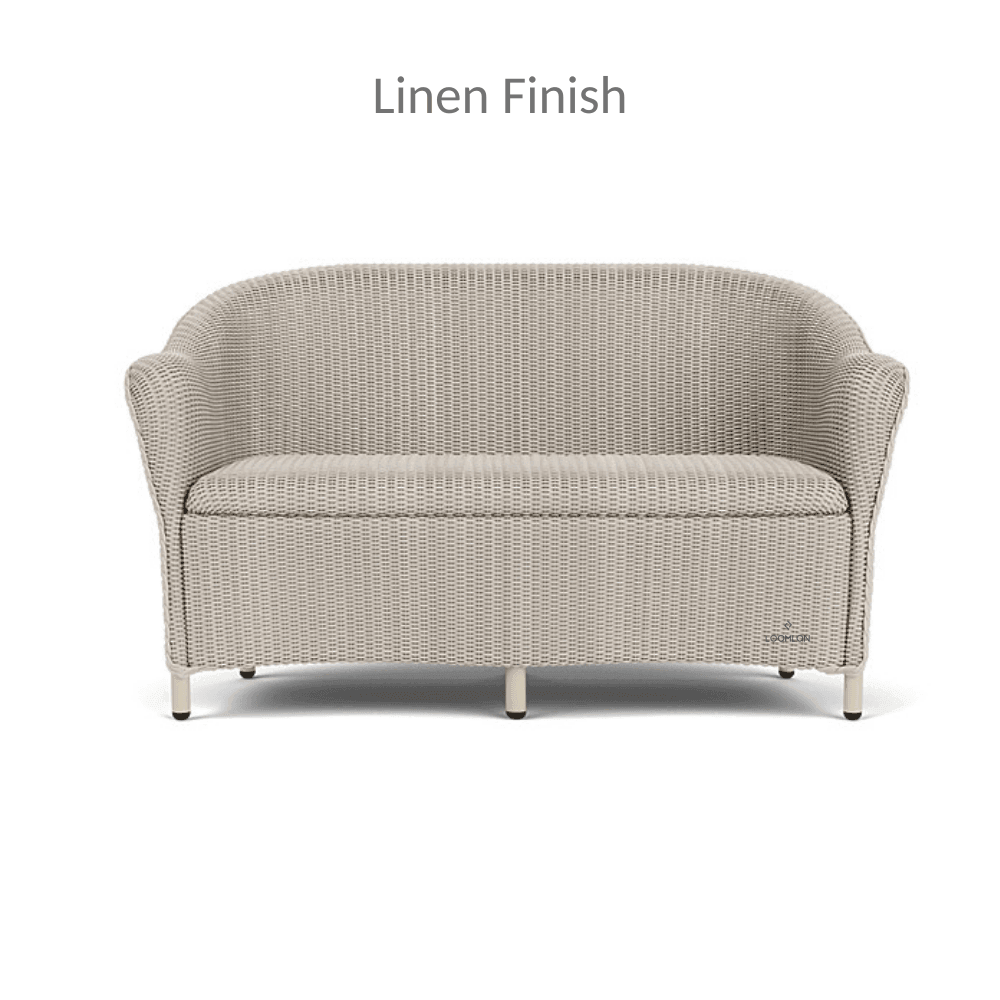 Reflections Wicker Loveseat With Padded Seat Lloyd Flanders - Uptown Sebastian