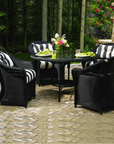 Reflections Wicker Patio Dining Table and Chair Set for 4 Lloyd Flanders - Uptown Sebastian