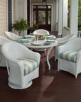 Reflections Wicker Patio Dining Table Set With Armchairs Set for 6 - Uptown Sebastian