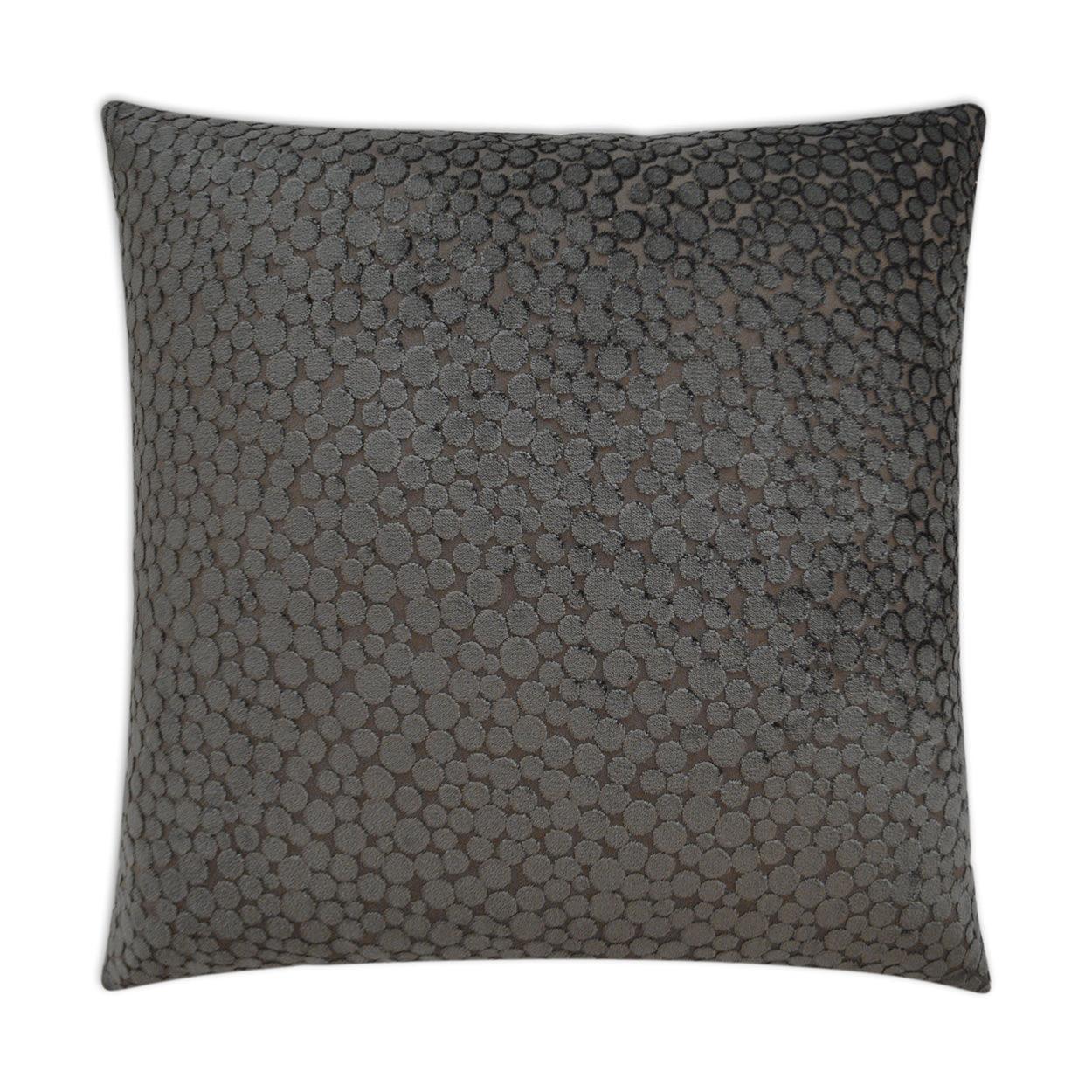 Rexford Charcoal Solid Textured Grey Large Throw Pillow With Insert - Uptown Sebastian