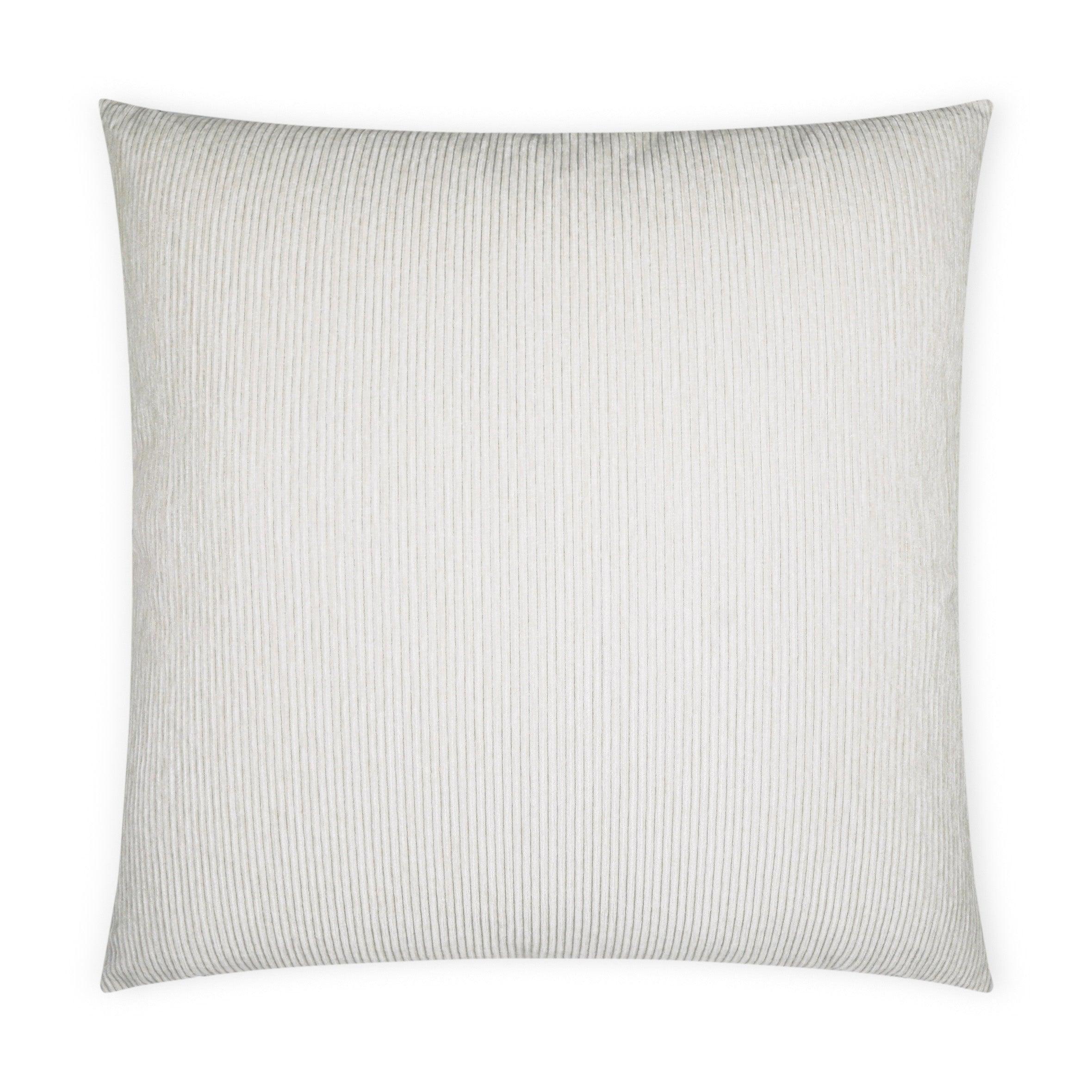 Ridges Haze Solid Stripes Textured Mist Large Throw Pillow With Insert - Uptown Sebastian