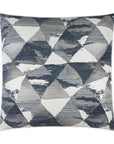 Ridgeview Slate Geometric Slate Blue Large Throw Pillow With Insert - Uptown Sebastian