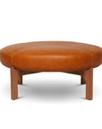 Round Leather Ottoman Coffee Table Manning - Uptown Sebastian