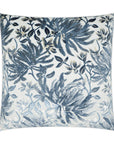 Sadah Royal Floral Blue Large Throw Pillow With Insert - Uptown Sebastian