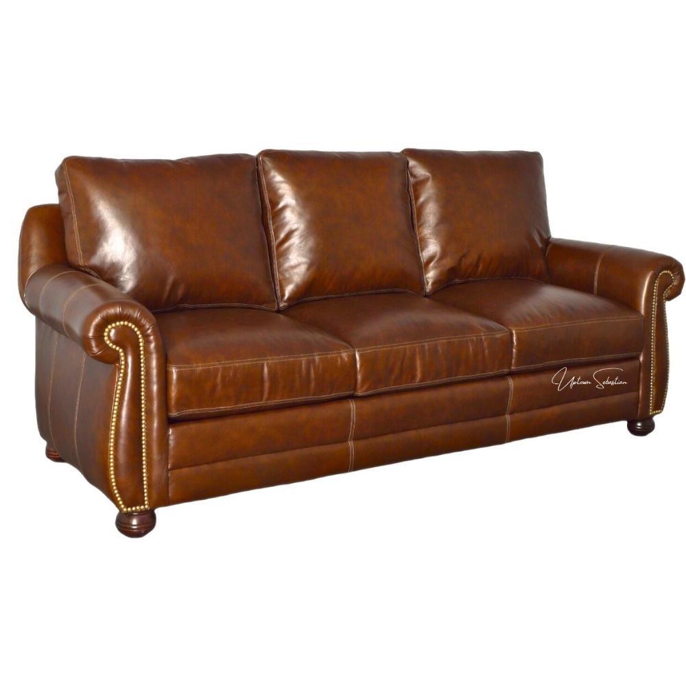 Saddle Up for Comfort on the Leather Sofa - Uptown Sebastian