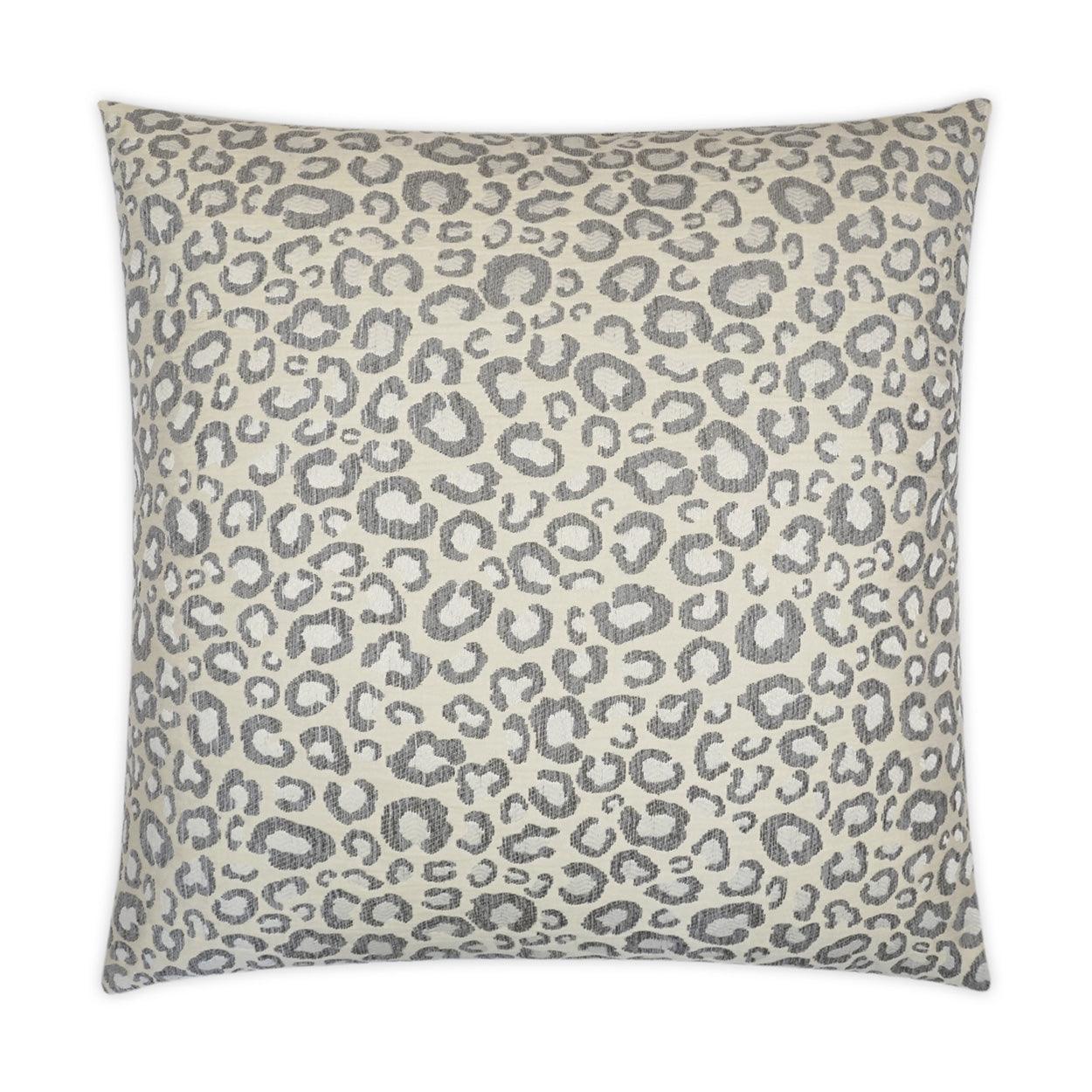 Sarafina Silver Animal Ivory Grey Large Throw Pillow With Insert - Uptown Sebastian