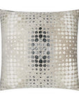 Selfie Concrete Dots Ivory Grey Large Throw Pillow With Insert - Uptown Sebastian