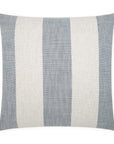 Skippy Harbor Beach Stripes Blue Large Throw Pillow With Insert - Uptown Sebastian