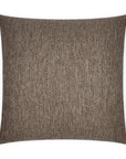 Smoothie Mocha Solid Brown Large Throw Pillow With Insert - Uptown Sebastian