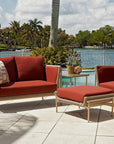 Solstice Outdoor Wicker Ottoman Patio Furniture Lloyd Flanders - Uptown Sebastian