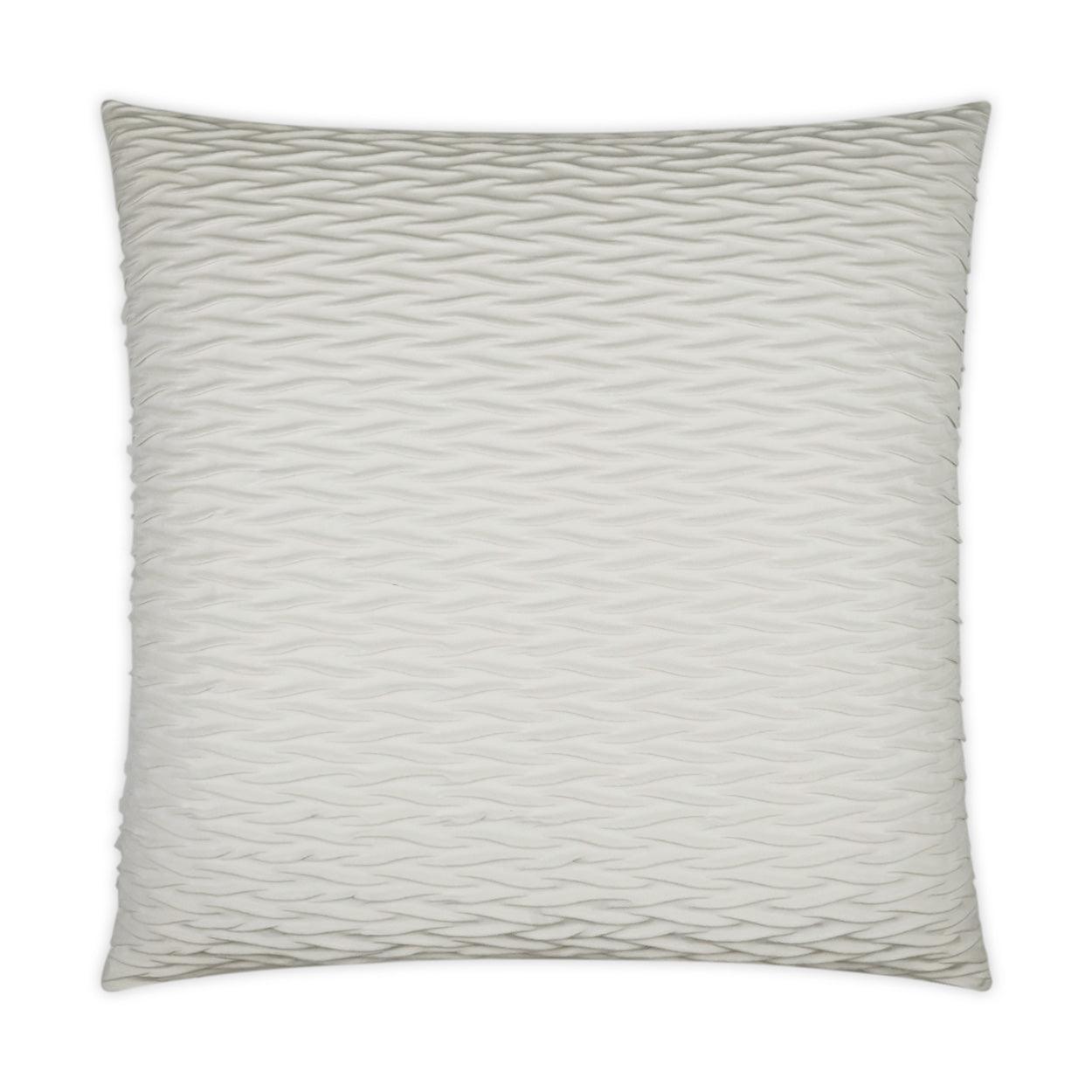 Sophia Ivory Solid Textured Ivory Large Throw Pillow With Insert - Uptown Sebastian