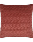 Sophia Terracotta Solid Textured Copper Large Throw Pillow With Insert - Uptown Sebastian