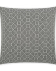 Stornoway Grey Geometric Grey Large Throw Pillow With Insert - Uptown Sebastian