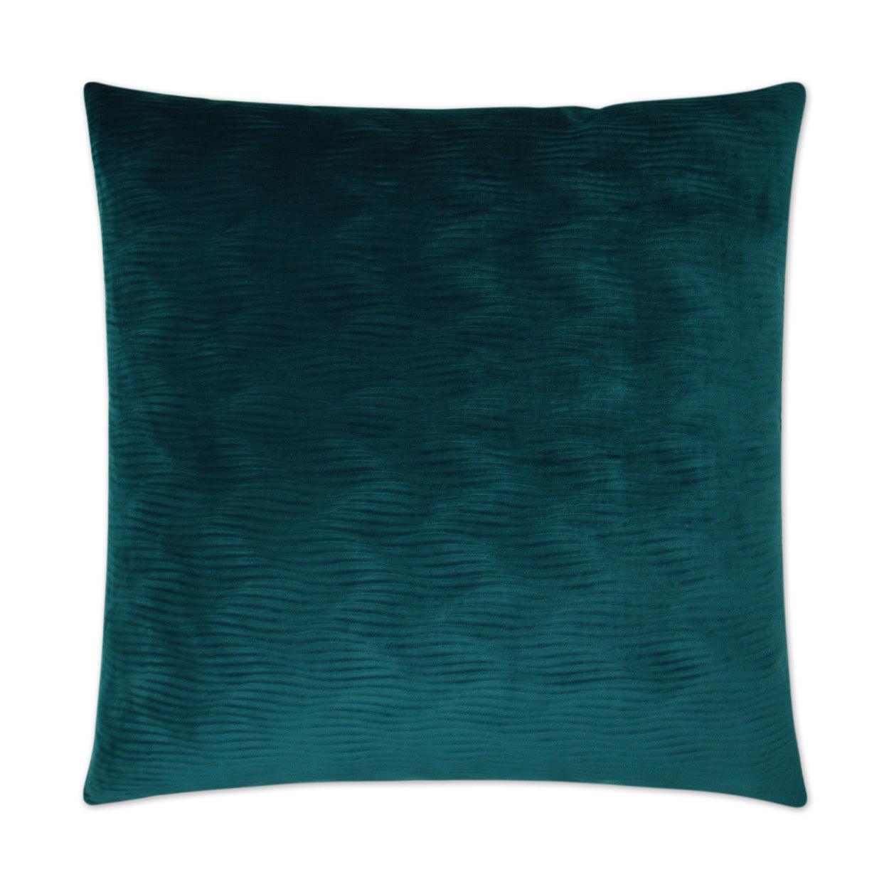 Stream Teal Solid Turquoise Teal Large Throw Pillow With Insert - Uptown Sebastian