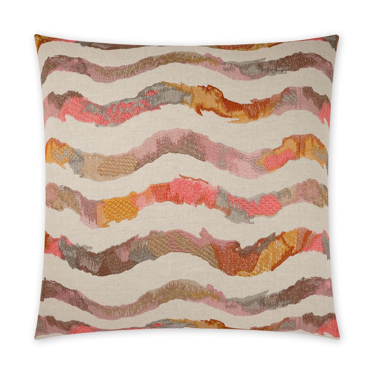 Surny Modern Abstract Blush Large Throw Pillow With Insert - Uptown Sebastian