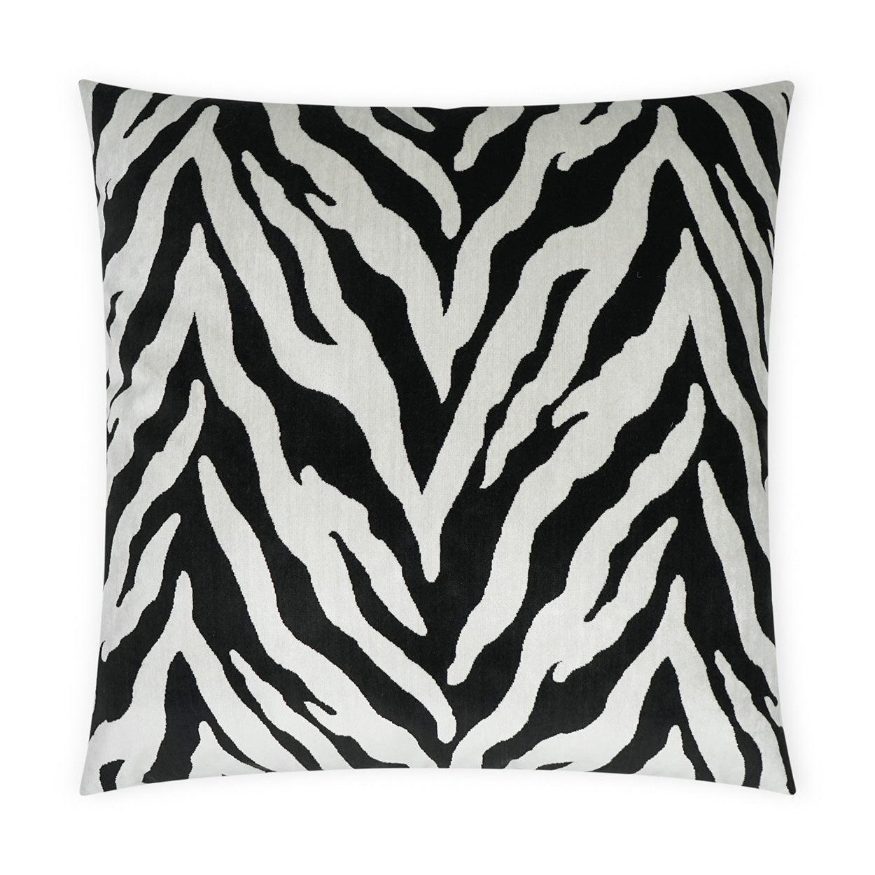 Tanja Ebony Animal Black Large Throw Pillow With Insert - Uptown Sebastian