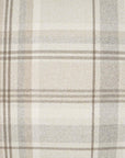 Tartan Buff Plaid Check Tan Taupe Brown Ivory Large Throw Pillow With Insert - Uptown Sebastian