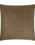 Thatchwork Safari Geometric Brown Large Throw Pillow With Insert - Uptown Sebastian