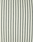 Ticking Farmhouse Stripes White Large Throw Pillow With Insert - Uptown Sebastian