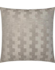 Treble Putty Solid Textured Tan Taupe Large Throw Pillow With Insert - Uptown Sebastian