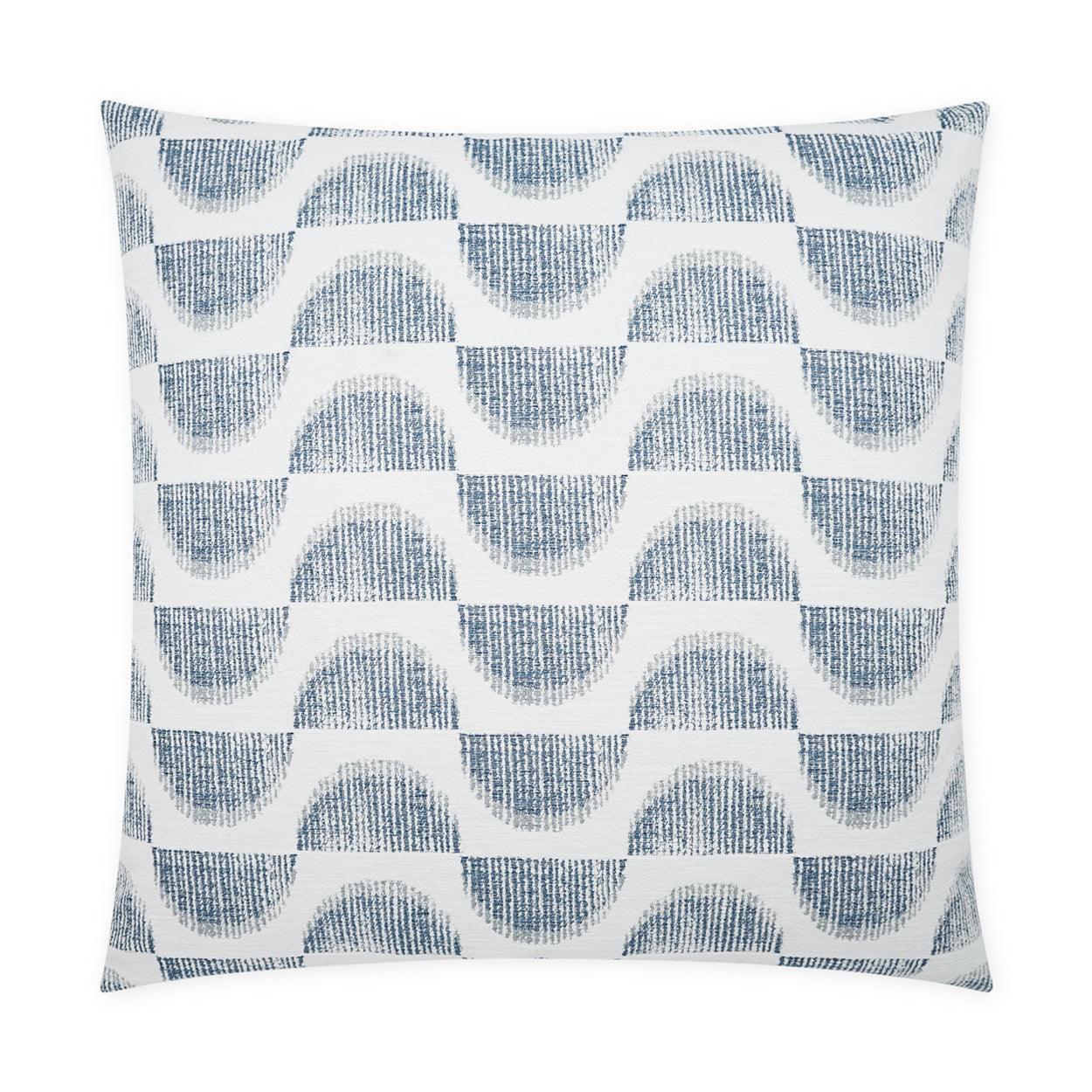 Ullman Cobalt Geometric Blue Large Throw Pillow With Insert - Uptown Sebastian