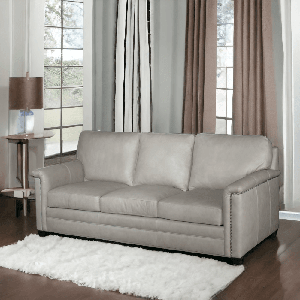 United We Sit Leather Sofa Made for Patriots - Uptown Sebastian